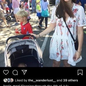 Zara Embroidered Mini Dress